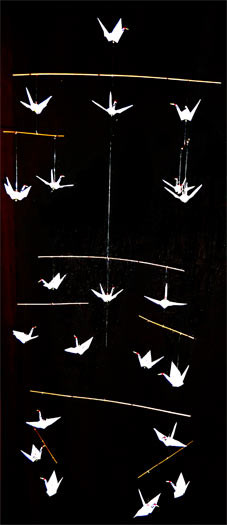 "Gathering The Family" Origami Crane Mobile